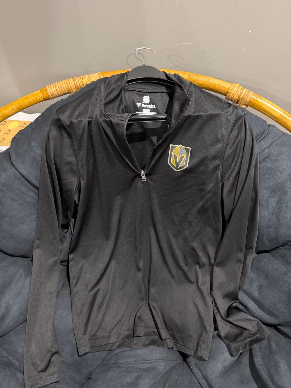 Fanatics Black Vegas Golden Knights Quarter-Zip Pullover